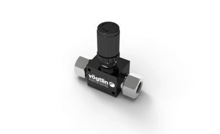 氣體和(hé)液體的(de)高精度(du)控制閥(fa)M-Flow-帶鎖環(huán)的标準(zhun)旋鈕